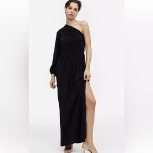H&M One Shoulder Maxi Dress, Large NWT